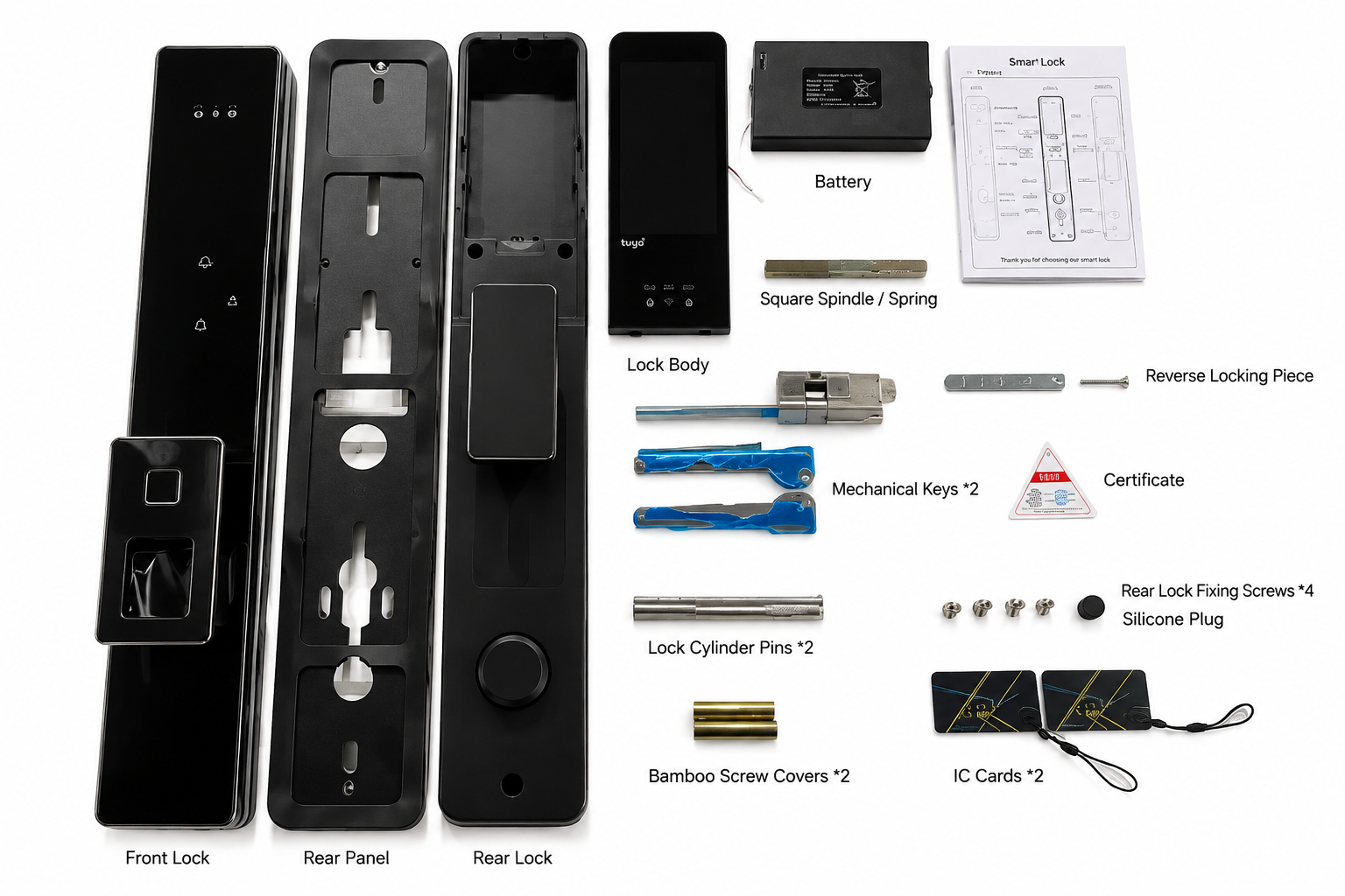 DDL1 smart lock hardware and components