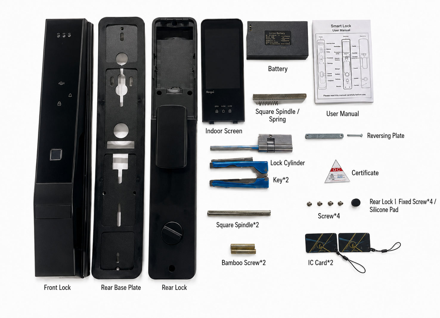 DDL4 smart lock components and accessories