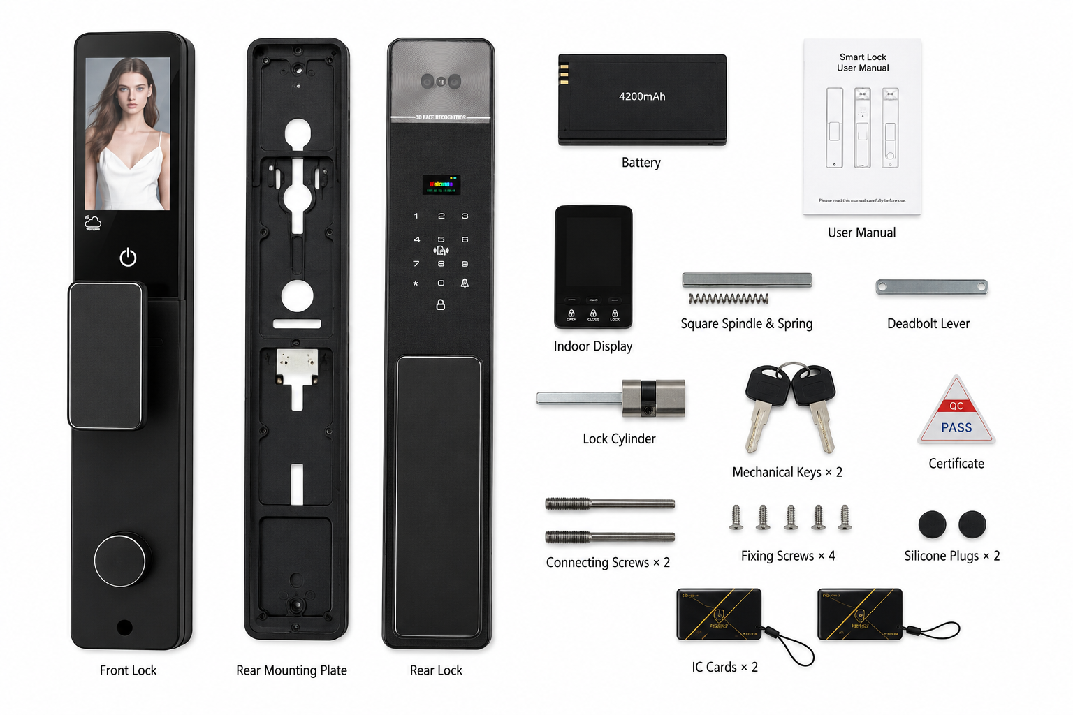 DDL7 smart lock components and accessories