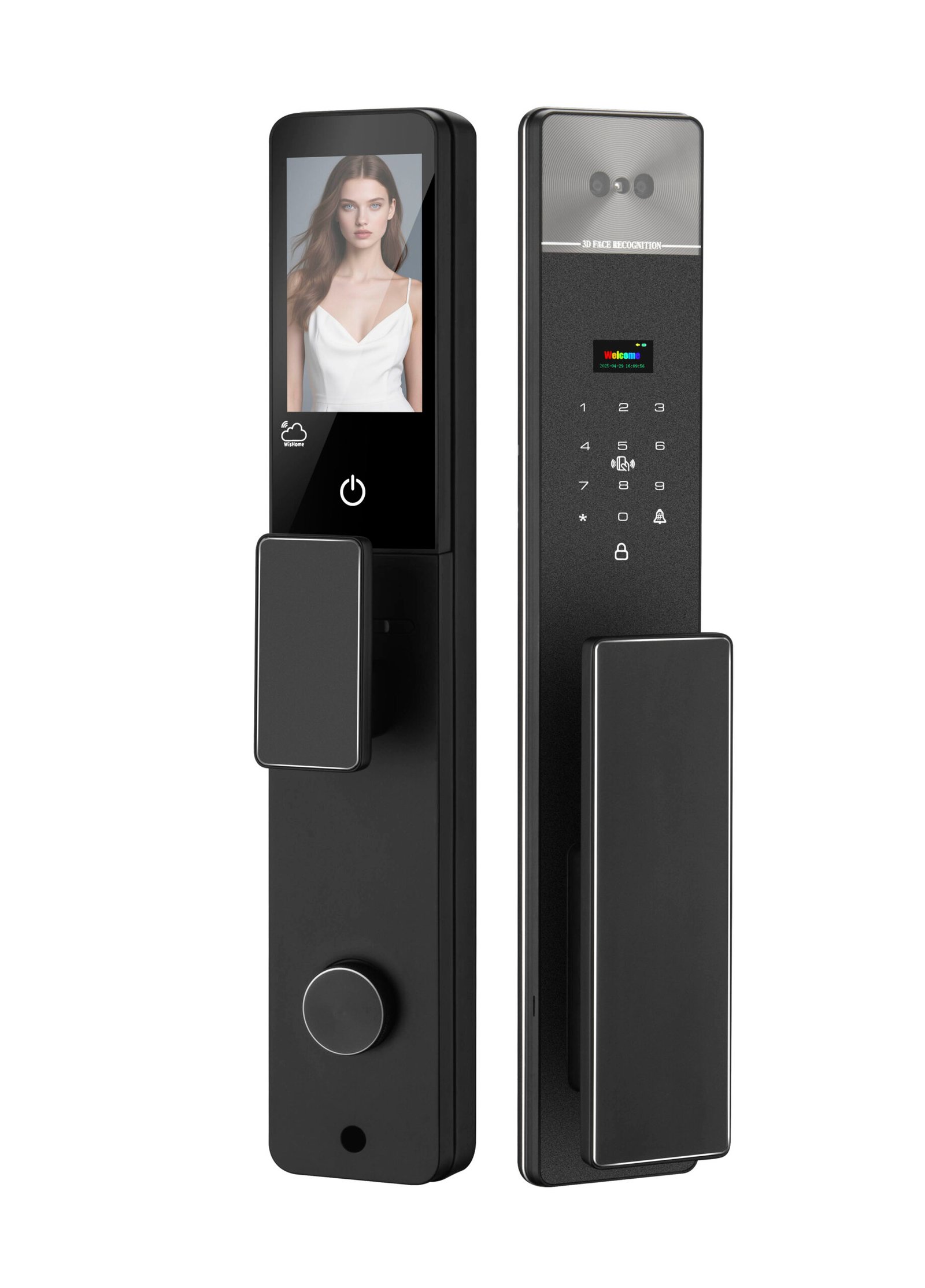 CaremLock DDL7 3D face and palm vein smart lock with Morse mechanical code