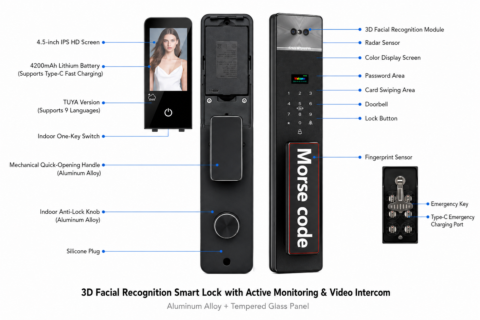 DDL7 smart lock structure and access features