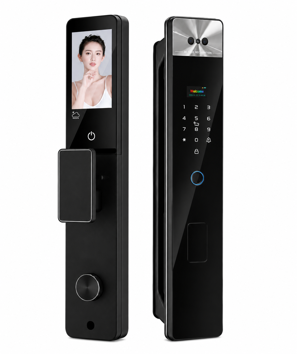 DDL8 3D face and palm vein smart lock with video intercom